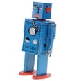 thumbnail image 3 of 16 cm Mecánico Caminando Lilliput Robot Clockwork Gift Azul perfke Robot de viento, 3 of 8