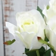 thumbnail image 6 of 24 pcs Single Stems Artificial Roses for DIY Wedding Bouquets Arrangements Party Home Decorations Wholesale - White, 6 of 8