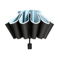 thumbnail image 4 of Milageto Folding Umbrella Personal Umbrellas Sun Protection Rainproof Travel Umbrella Blue, 4 of 8