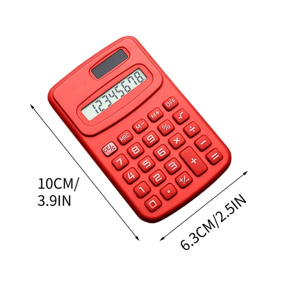 8 Digit Desk Calculator, Desktop Calculators with Large LCD Display & Big Buttons, Dual Power Solar & Battery, Standard Basic 4 Function Calculator for Classroom, Office, Home, Business, Teachers