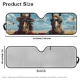 thumbnail image 5 of Jeiento Windshield Sun Shade Compatible with 2007-2024 Wrangler Rubicon Sahara TJ JK JKU 2 & 4 Door Funny Horse Car Sun Shade Sun Visor Protector Keep Your Vehicle Cool, 5 of 6
