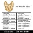 thumbnail image 2 of Frenchie French Bulldog Dog Head Wood Mini Charms Shapes DIY Craft Jewelry - No Hole - 30mm (6pcs), 2 of 7
