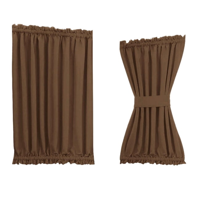 Cortina De Ventana De Puerta Francesa Con Panel De Puerta Delantera De Oscurecimiento De Habitación (bolsillos De Barra Inferior, 54 café Macarena Panel de cortinas de puerta francesa