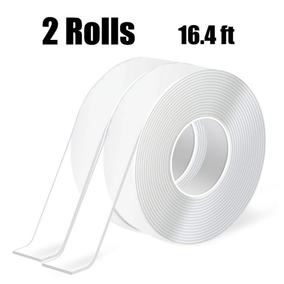 UALAU 16.4ft Double Sided Tape Heavy Duty for Indoor and Outdoor, 4 Rolls