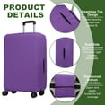 thumbnail image 3 of Uxcell Luggage Cover, Suitcases Covers Elastic Carry on Protector Washable Luggage for Trips Travel Business Violet 25-28 inch, 3 of 7