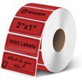thumbnail image 1 of wqlpp-2x1 Pouces Étiquettes Thermiques, Autocollants Thermiques Durables Rouges pour Imprimante, Autocollant d'Étiquettes Auto-Adhésif pour Code-Barres, Nom, Adresse, 1000 Étiquettes/rouleau, 1 of 4