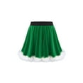 thumbnail image 3 of Aislor Kids Big Girls Christmas Santa Faux Fur Skirts Festival Dance Performance Fancy Dress Size 4-16 Green 16, 3 of 7