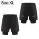 thumbnail image 2 of Pantalones cortos para correr 2 en 1 para hombre, pantalones cortos deportivos de secado rápido para gimnasio, con bolsillos para teléfono, 2 of 6