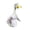 White, variant on Porch Goose Outfit Goose Apparel Set 23 Inch Floral Print Dress Bonnet Easter Spring Outdoor Garden Goose Wear(White-23in)