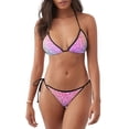 thumbnail image 1 of Balery Colorful Glitters Pijama Estampado Bikini de Dos Piezas para Mujer - Conjunto de Bikini Ajustable Sexy y Cómodo para Playa, 1 of 6