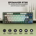 thumbnail image 2 of Teclado mecánico inalámbrico EPOMAKER RT85 con joystick y pantalla, 2 of 8