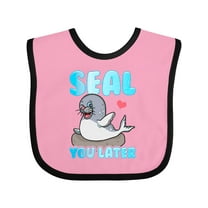 Inktastic Seal Cute Sea Lion Boys or Girls Baby Bib