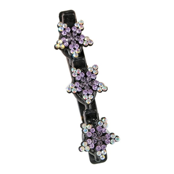 Elegant Sparkling Braided Hair Barrettes for Women and Girls Short Hairstyles