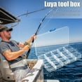 thumbnail image 4 of Estbridge 15 Grids Clear Fishing Tackle Box Fishing Box Plastic Tackle Box (15 Slots) Fishing Tools, 4 of 7