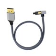 thumbnail image 1 of Cable DisplayPort 4K Cable trenzado de nailon Cable de conexión de video 1M Curva positiva, 1 of 8