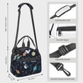 thumbnail image 2 of Fuzoiu Space Print Insulated Lunch Bag for Women Men Large Reusable Lunch Box Adult Leakproof Portable Cooler Tote Bags for Work Picnic, 2 of 7