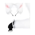 thumbnail image 1 of Juego de orejas y cola Faux Cat Ear Diadema Felpa Cola larga Regalos Aro para el cabello Orejas Pinza para el cabello para Lolita Mujeres Niñas blanco rosa Yinane Cola de disfraz, 1 of 8