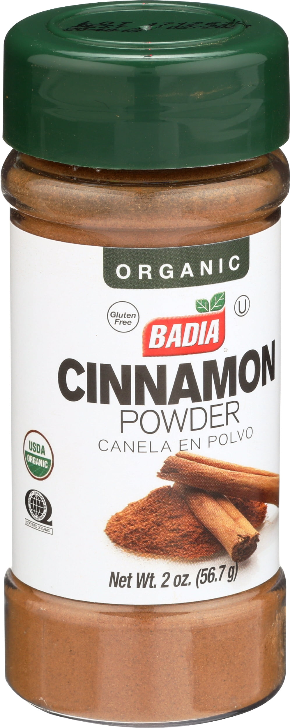 Pack of 8, Badia Organic Cinnamon Powder, 2 oz