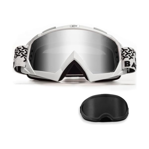wonima02 Dirt Bike Goggles With Case Motorcycle Glasses Motocross Safety ATV Tactical Riding Protective Eyewear
