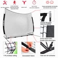 thumbnail image 4 of AOLIGEIJS Sports Barrier Net,Sports Net,Barricade Backstop Net,Perfect for Baseball,Softball,Soccer, Basketball,Lacrosse (12X9FT-Black), 4 of 4