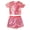 Red, variant on CPNG Kids Girls Sequins Dance Outfits Short Sleeve Crewneck Pullover T shirt and Shorts 2 Piece Set Sparkly Summer Clothes(Green,11-14 Years)