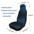 thumbnail image 4 of Yiaed Blue Glitter Retro Print Car Seat Covers,Universal Auto Seats Protector Fits for Car,SUV Sedan,Truck,Automotive Seat Covers & Accessories(Two packs), 4 of 7