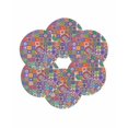 thumbnail image 7 of 15 Inch Round Placemats Set of 6, Colorful Ethnic Non Slip Heat Insulation PP Table Mats, Modern Abstract National Geometric Purple Washable Place Mats for Kitchen Dining Party Table Decor, 7 of 7