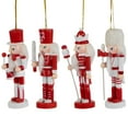 thumbnail image 5 of Northlight Nutcracker Soldiers Wooden Christmas Ornaments - 5" - Red and White - Set of 4, 5 of 9
