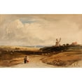 thumbnail image 2 of John Varley 14x11 Black Ornate Wood Framed Double Matted Museum Art Print Titled: Small Landscape (Dutch), 2 of 5