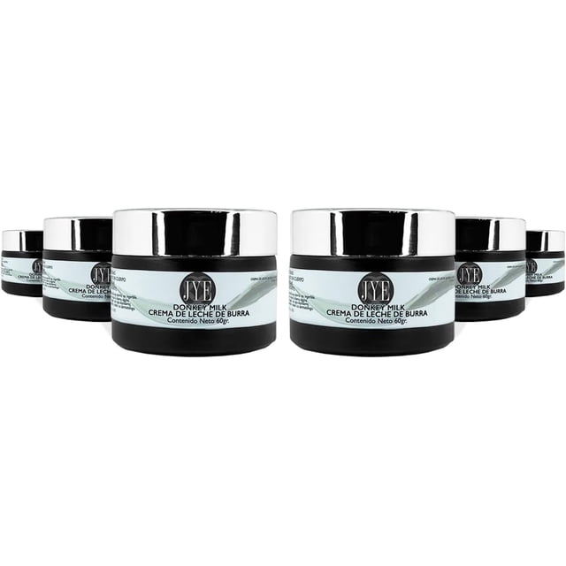 JYE Set de 6 Frascos Crema de Leche de Burra JYE DONKEY MILK