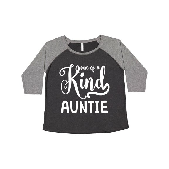 Inktastic Gift for Aunts | One of a Kind Auntie (white) Women's Plus Size T-Shirt