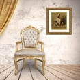 thumbnail image 3 of John Emms 20x22 Gold Ornate Framed and Double Matted Museum Art Print Titled - Hound and Terrier in a Kennel, 3 of 4