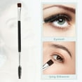 thumbnail image 4 of Juego de brochas de maquillaje de doble punta, 2 uds., brocha para cejas, brocha para cejas roscada, brocha para difuminar con mango de madera, herramienta para brocha de maquillaje, 4 of 7