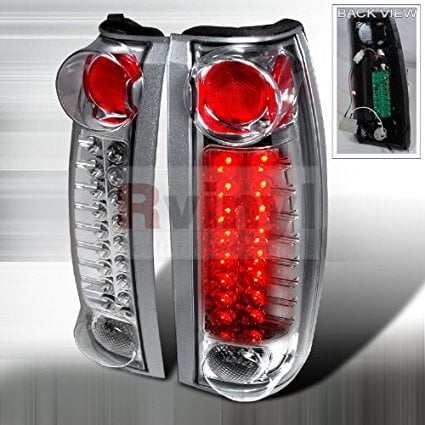 - Cadillac Escalade 1999 2000 LED Tail Lights - Chrome