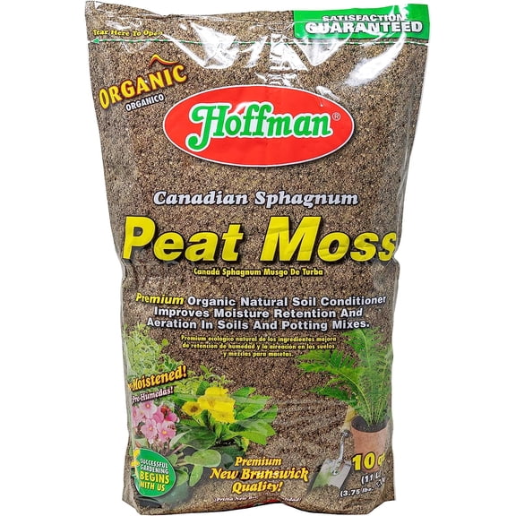 15503 Canadian Sphagnum Peat Moss, 10 Quarts
