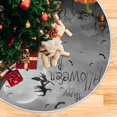 thumbnail image 5 of FMSHPON Halloween Party Xmas Christmas Tree Skirt Stand Mat for Holiday Party Decoration Indoor Outdoor 48 inches, 5 of 6