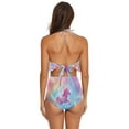 thumbnail image 4 of Ckdifva Pink Unicorn and Rainbow Womens High Waisted Bikini Set Two Piece Swimsuit Bathing Suits, 4 of 5
