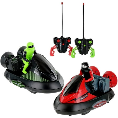 UPC: 0646437677660 | Click n  Play Set of 2 Stunt Remote Control RC Battle Kids Bumper Cars with Drivers
