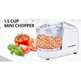 thumbnail image 3 of EUROSTAR 1.5-Cup Electric Mini Food Chopper, White, 3 of 4
