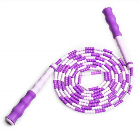 Jump Rope Beaded Jump Rope,Skipping Rope Adjustable for Adult Kids,Tangle-Free Speed Rope for Double Dutch Boxing Workout Exercise Fitness Weight Loss