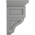 thumbnail image 3 of Ekena Millwork 3 1/2"W x 3 3/4"D x 6"H Mini Reyes Wood Vintage Decor Corbel, Pebble Grey, 3 of 5