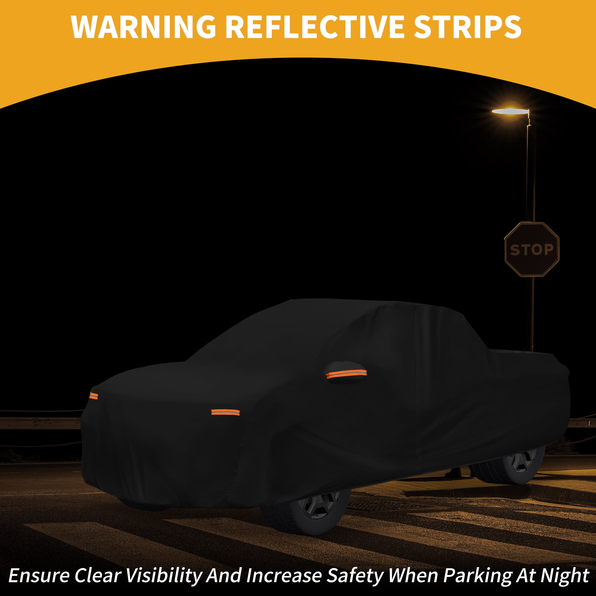 Unique Bargains Durable Waterproof Car Cover Black ["for Hyundai Santa Cruz"]