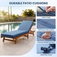 thumbnail image 4 of Patiobula 2-Pack Outdoor Chaise Lounge Cushion with Ties, 72 in. x 22 in. x 3 in. Sunproof Waterproof Patio Recliner Replacement Cushions for Outdoor Furniture, Navy, 4 of 10