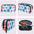 thumbnail image 3 of MUOOUM Pencil Case, Splash Circles Watercolor Pattern Large Capacity Pencil Pouch Stationery Pen Bag, 3 of 7