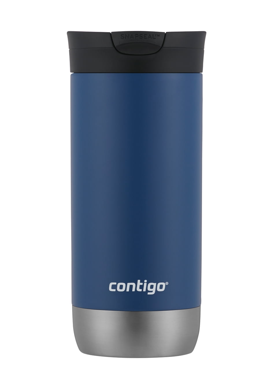 Contigo Huron 2.0 Stainless Steel Travel Mug with SNAPSEAL Lid Blue, 16 fl oz.