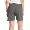 thumbnail image 4 of Hanes Women's Jersey Pocket Shorts, 7" Charcoal Heather S, 4 of 4
