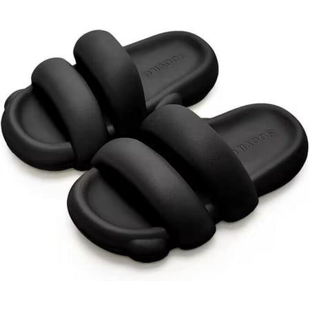 

Cute Pillow Slippers for Women Men Summer Anti-Slip Indoor Outdoor Open Toe Slides Soft Lightweight Thick Sole Sandals Casual Shoes