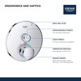 thumbnail image 4 of Grohe 29 159 Smartcontrol Single Function Thermostatic Valve Trim Only - White, 4 of 6