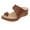 Brown, variant on Womens Toe Ring Orthopedic Sandals Slides Comfortable Bunion Orthotic Wedge Slippers Vintage Boho Hollow Flower Slip On Walking Shoes