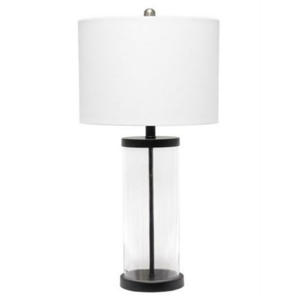 Lalia Home Entrapped Glass Table Lamp, Table Lamps With White Glass Shades